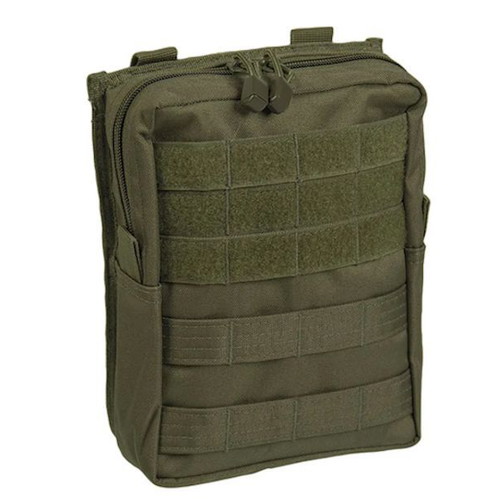 Mil-Tec large military belt pouch new, olive, with molle system