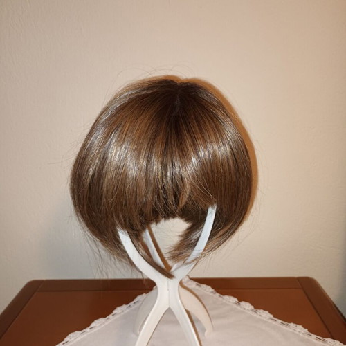 Toper wig with synthetic hair like new with its box