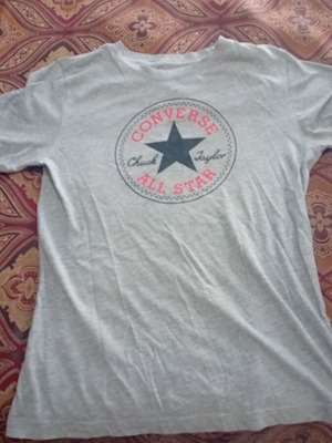Converse gray cotton t-shirt like new, size L
