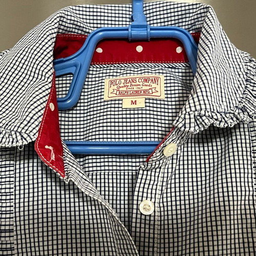 Ralph Lauren checked blouse short sleeve size M like new