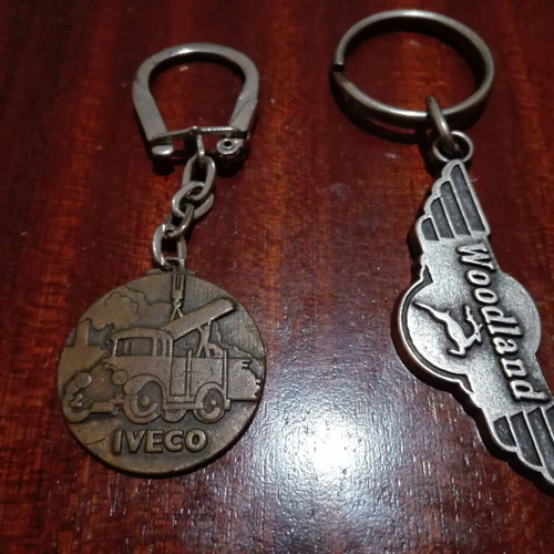 Metal keychains used, pack of 2 pieces