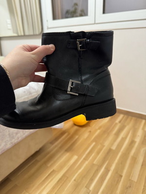 Geox leather boots used, size 39, black