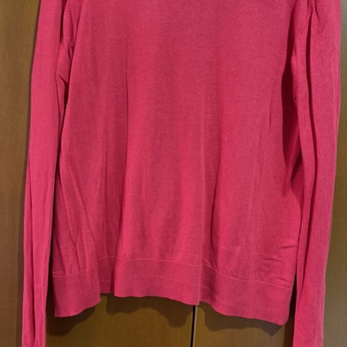 Stradivarius women's cardigan red thin cotton like new XL