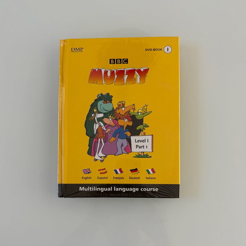 BBC Muzzy Level I Part 1 new, multilingual language course with DVD and book