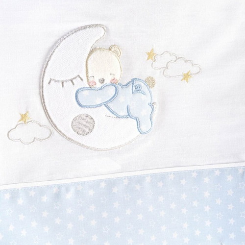 Moon Swing Ciel Baby Bedding Set with Embroidery, New