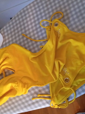 Scandalo one-piece swimsuit new, yellow