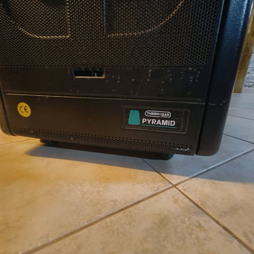 Gas stove with built-in electric fan heater like new