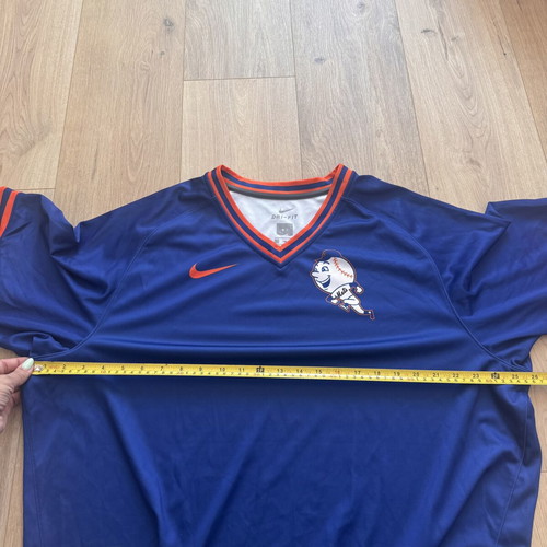 Nike New York Mets MLB Dri-FIT Jersey Shirt Men’s XXL like new, blue orange
