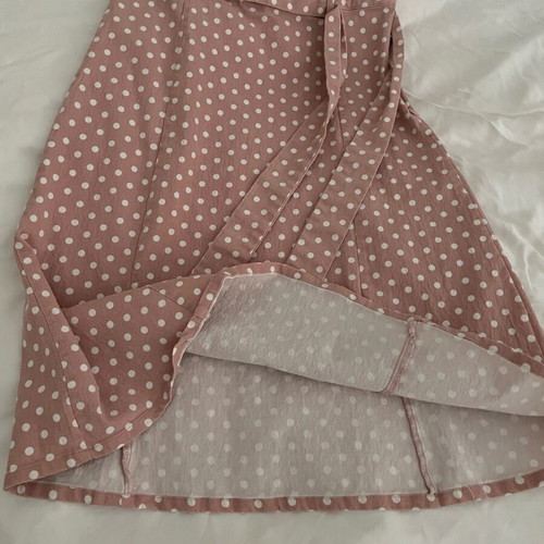 Compañía Fantástica pink polka dot skirt like new, size S