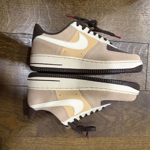 Nike Air Force 1 sneakers size 40, beige and brown