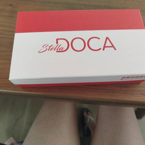 Stella Doca black wallet new with gold details