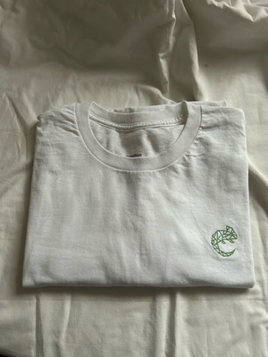 Unisex T-shirt Cameleon new, size XL, white and green