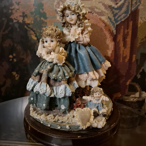 Vintage sisters figure used