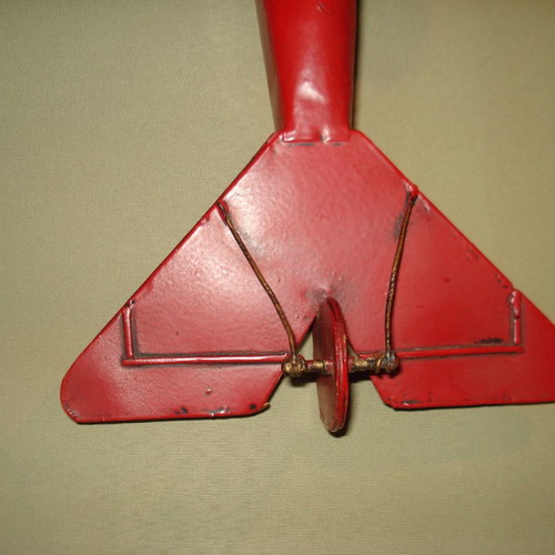 Vintage Metal Decorative Triplane "Red Baron" Fokker Dr.I | Handmade World War I Model