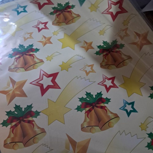 Christmas Cardboard 50x70cm 300g New, 20 Pieces Stars and Bells