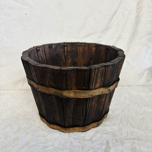 Cypriot wooden container used, 27x20cm