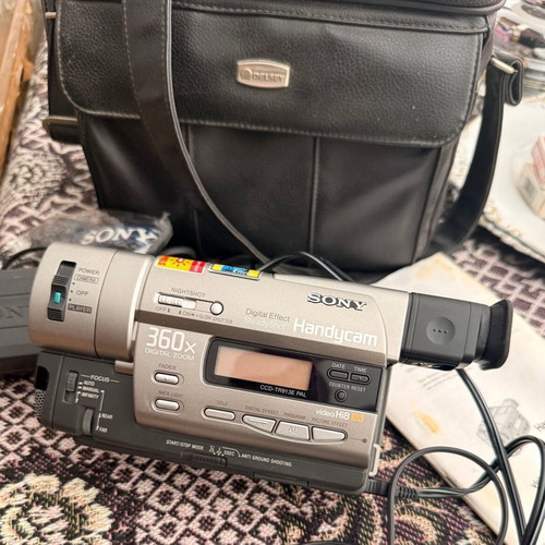 Sony Retro Camera used with leather Delsey bag