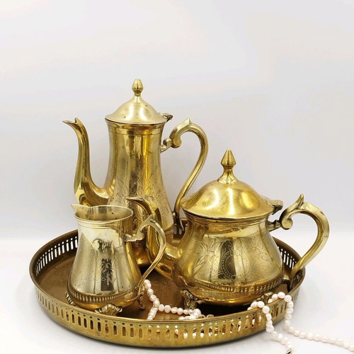 EPNS silver plated English tea and coffee set used