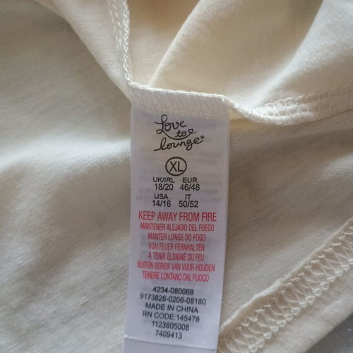 Lingerie Center women's top used, size XXXL 46/48, beige