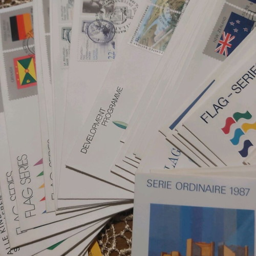 Συλλογή 140 FDC Ο.Η.Ε. καινούργια, πλήρη έτη 1980-1992 με φακέλους