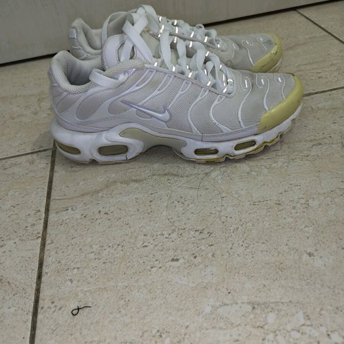 Air Max Plus used Nike athletic shoes size 38 white
