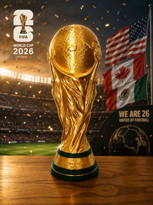 FIFA World Cup 2026 Trophy 3D printed collectible, 38 cm