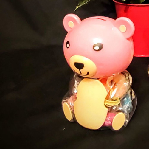 Bear Piggy Bank with Modeling Clay New
