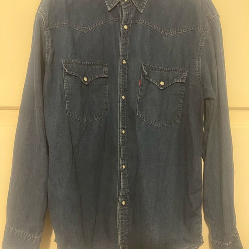 Levi’s Jean Denim shirt XL vintage old school western like new, blue