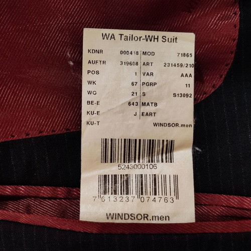 Windsor Sartorial Loro Piana Wool Blazer like new, size 50 (98)