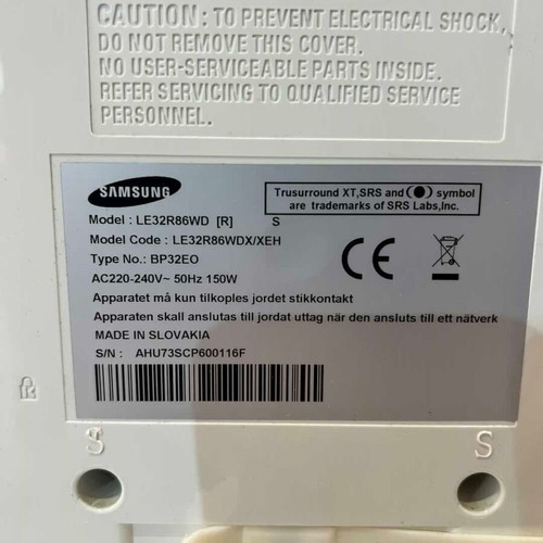 Samsung LE32R86WD TV used, 57x80 cm