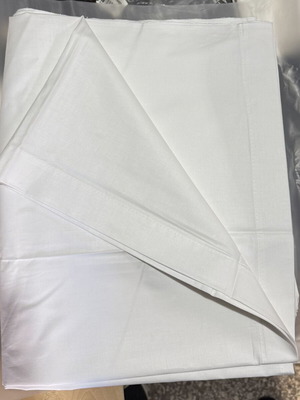 Bed sheets white 160x255 100% cotton Pennie 203 threads set of 7