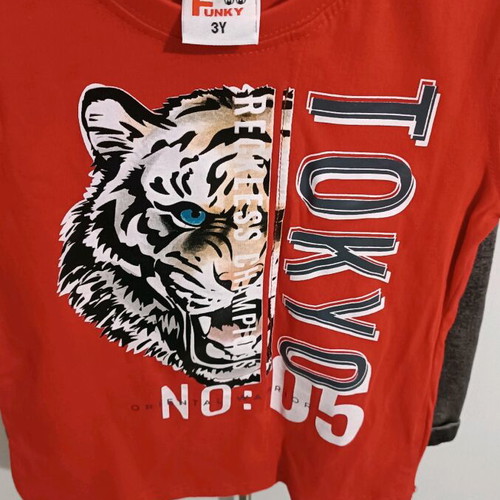 Boys' summer set Funky new, red