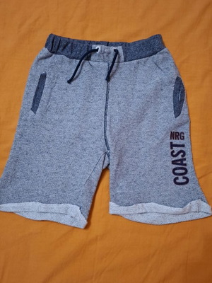 Boy's grey bermuda shorts, size 116 cm