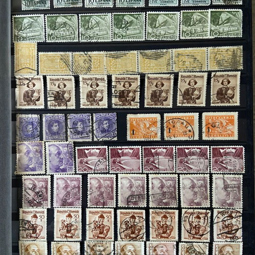 Stamps new, set of 63 from Austria, Serbia, Spain, Switzerland