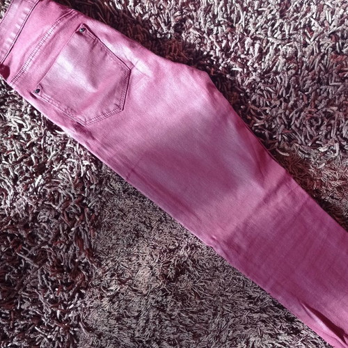 Bershka burgundy jeans used, size 36