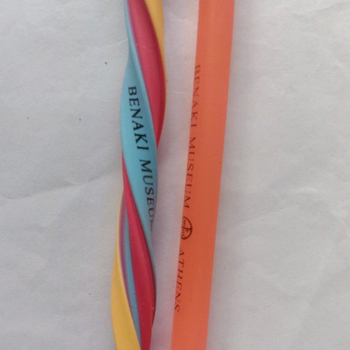 Benaki Museum erasers unique shaped, elastic, 32 cm