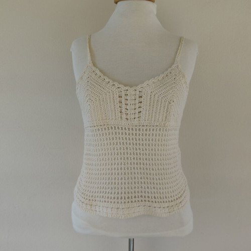 Knitted top, beige, size S