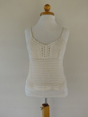Knitted top, beige, size S