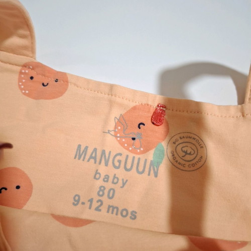 Mangoon baby girl romper 12-18 months new with orange prints
