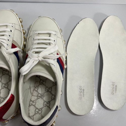 Gucci Ace leather sneakers used, white, size EU 37.5 (real 38.5)