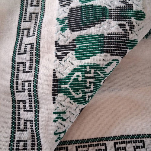 Cretan woven textile with traditional motifs, new