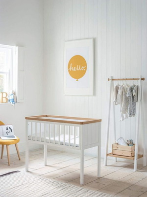 Mothercare Lulworth Crib with Greco Strom Erato Mattress like new