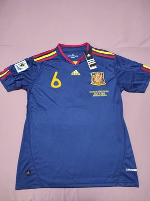 Spain 2010 Mundial Jersey official replica, new, Iniesta label
