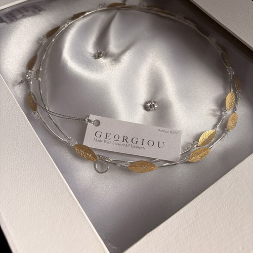 Wedding crowns silver 925 with Swarovski crystals new