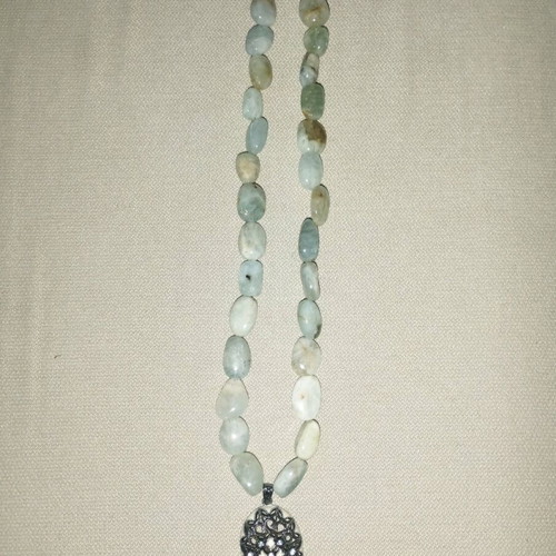 Necklace with orichalcum stones new with silver pendant