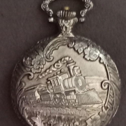Geneva vintage mechanical pocket watch used, railroad style, Swiss Movt