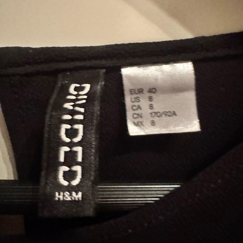 Blouse used, black, size M