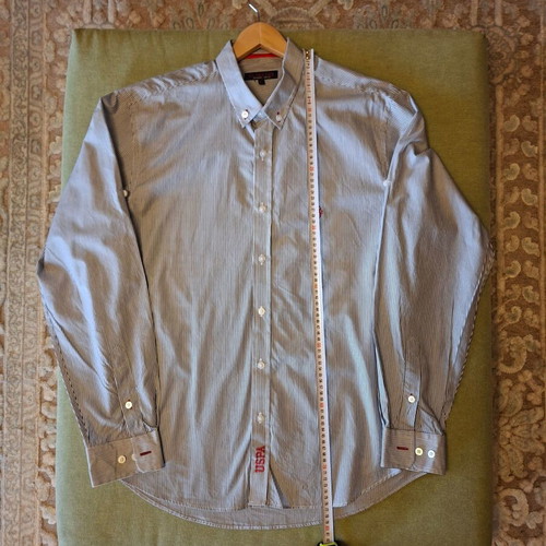 U.S. Polo Assn. shirt size L navy blue with white stripes like new