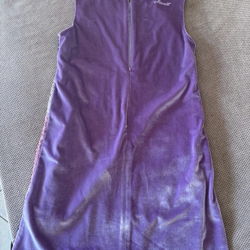 Marasil girls' dress with sequins in purple and silver, like new