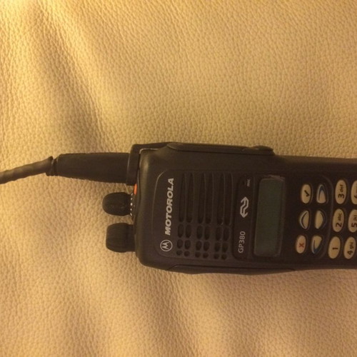 Motorola GP 380 walkie talkie used from Dutch railways